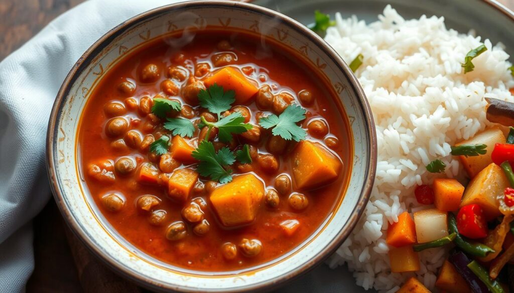 lentil and sweet potato curry