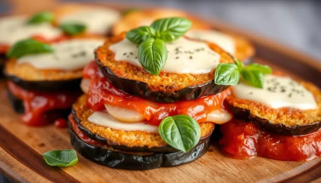 Eggplant Parmesan Stacks