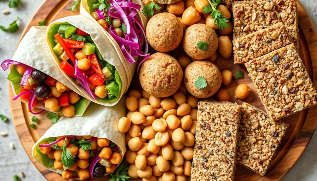 High-protein vegan snacks