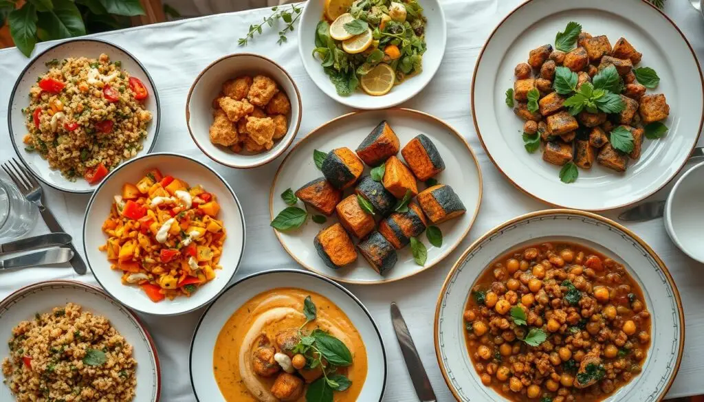 Vegan gluten-free dinner dishes