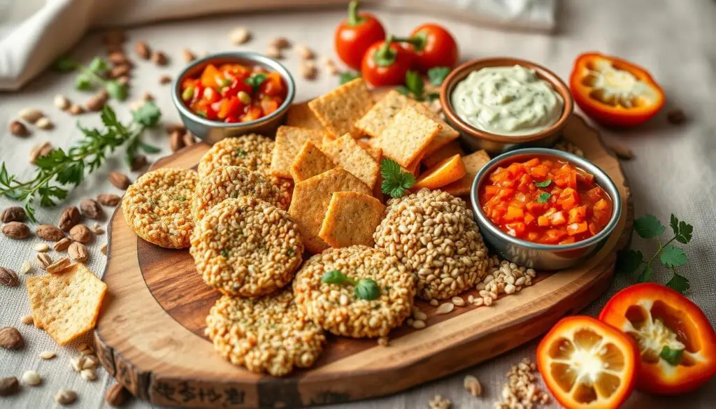 quinoa and brown rice snacks