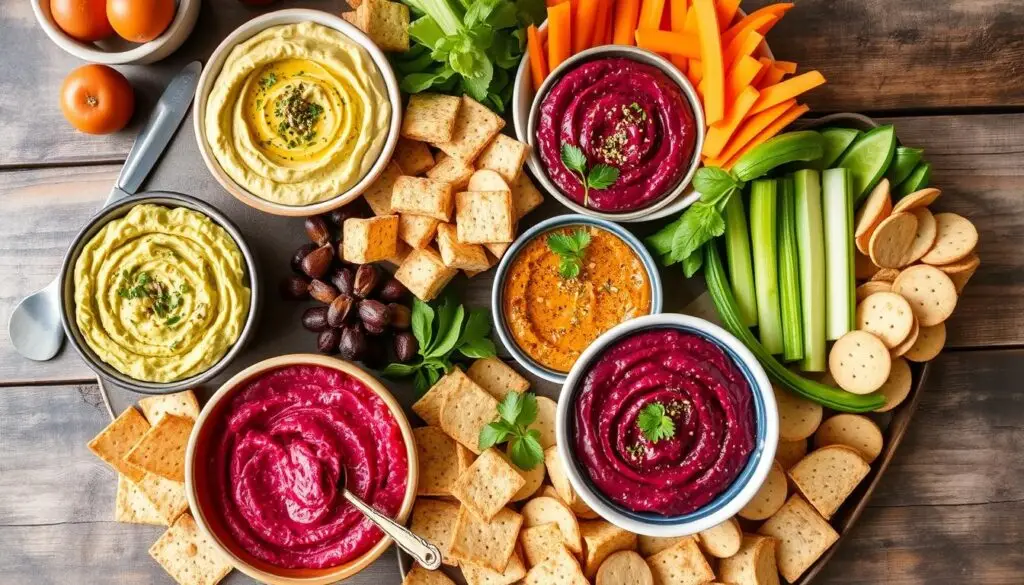 vegan dips and spreads